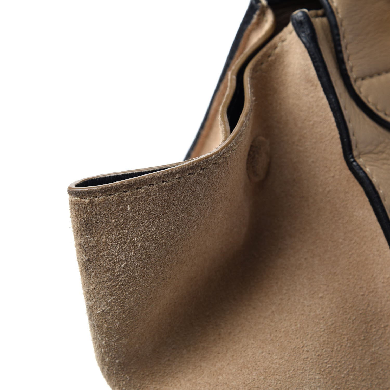 Celine Smooth Calfskin Suede Medium Trapeze Sahara 9 of 13