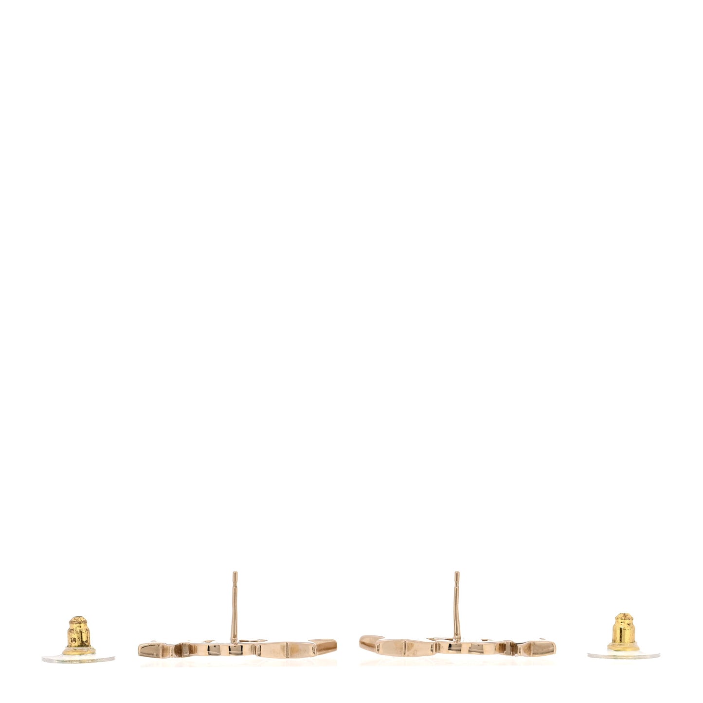 Crystal Star CC Earrings Gold