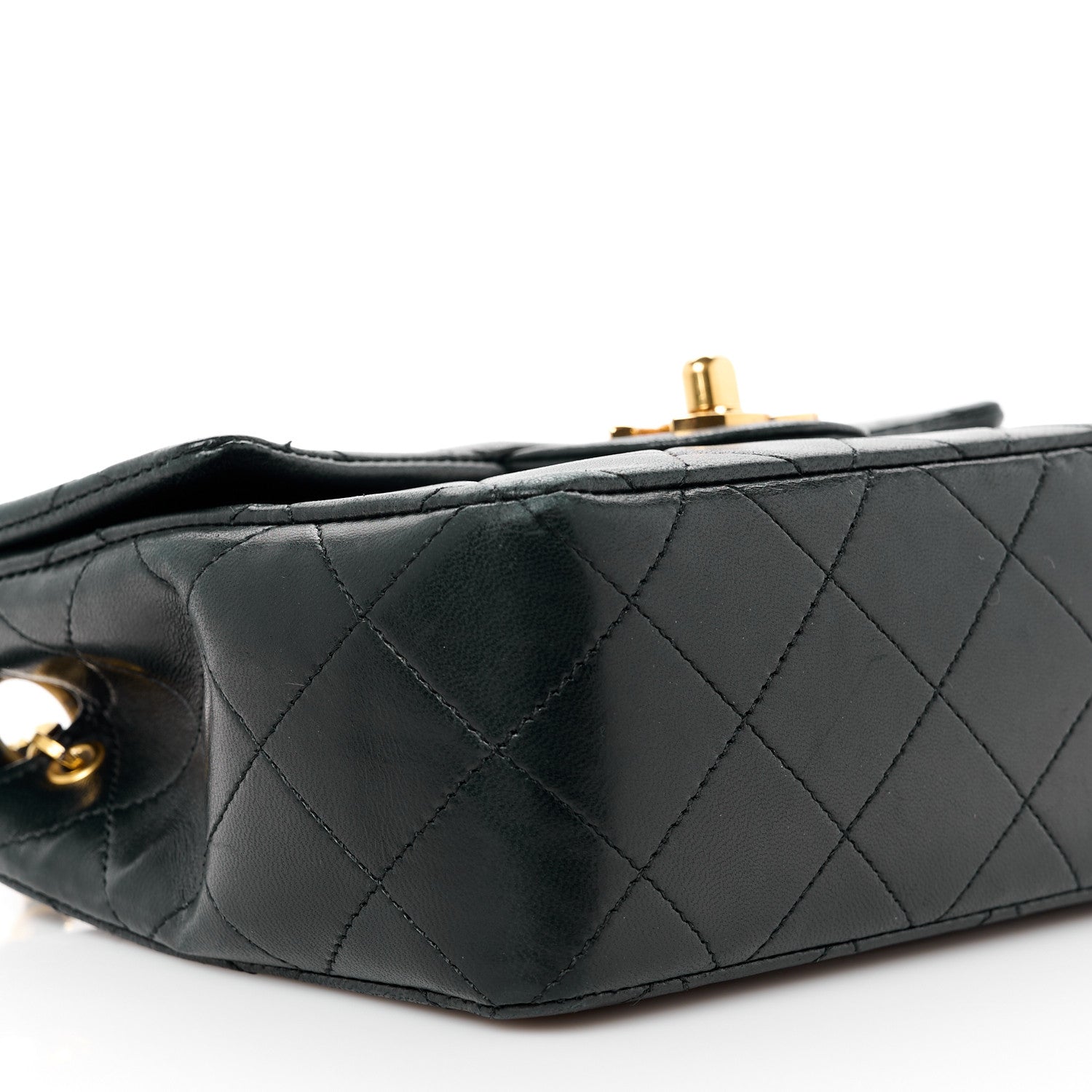 Chanel Lambskin Quilted Mini Square Flap Black 11 of 12
