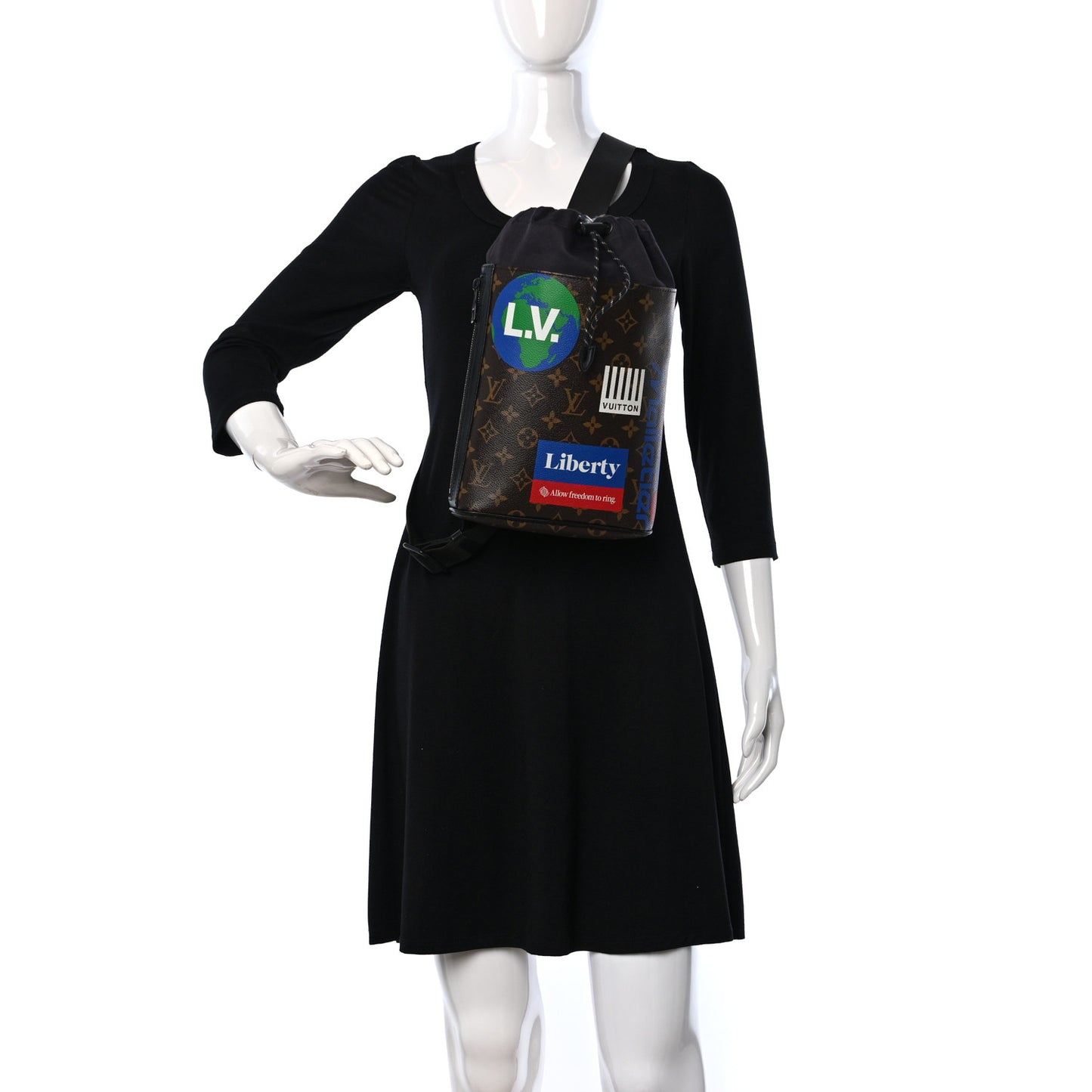 Monogram Chalk Sling Bag Marron