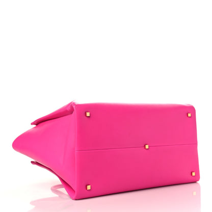 Valentino Garavani Nappa Tonal Monochrome Large One Stud Handbag Pink PP 3 of 7
