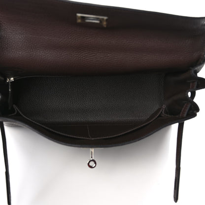 Hermes Togo Kelly Retourne 32 Chocolate 5 of 8