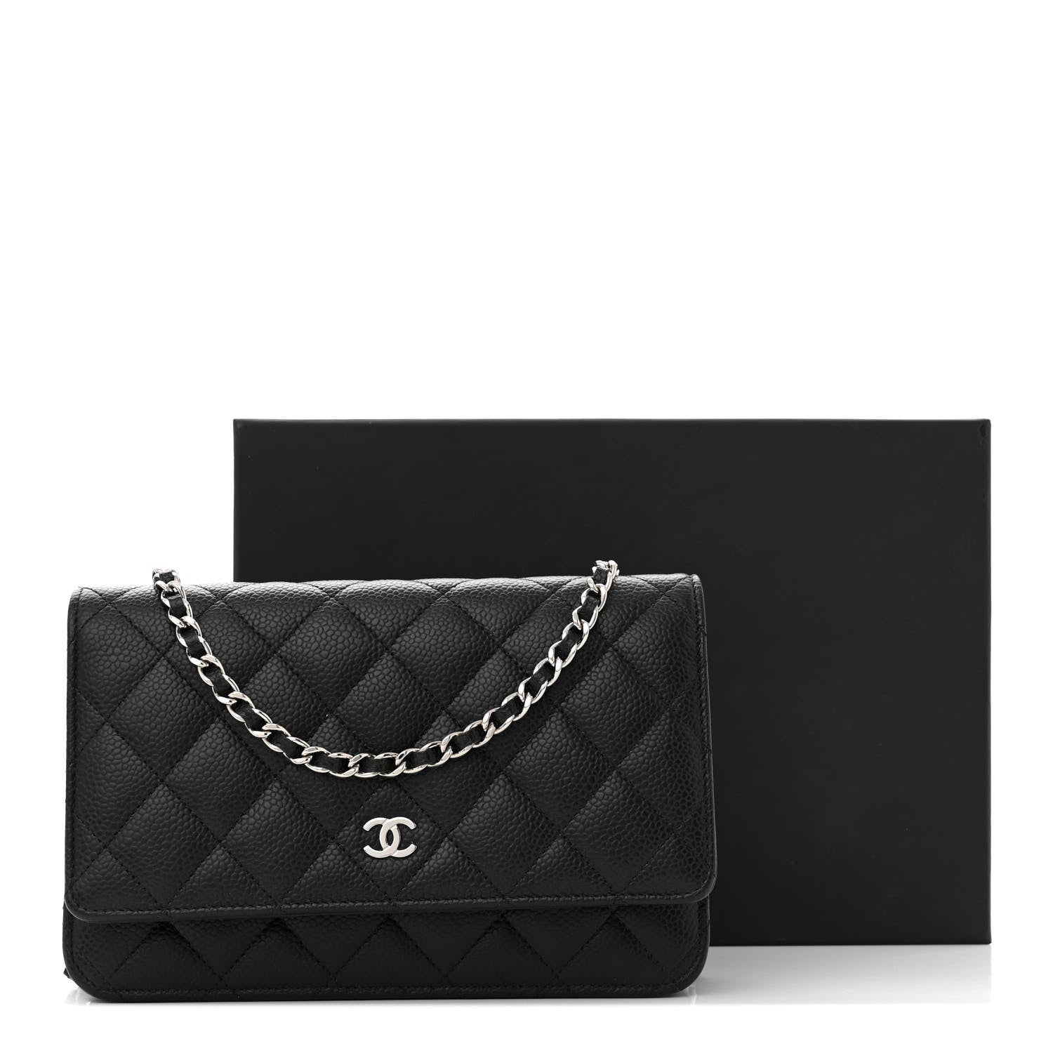 Chanel Caviar Quilted Wallet on Chain WOC Black 13 of 13