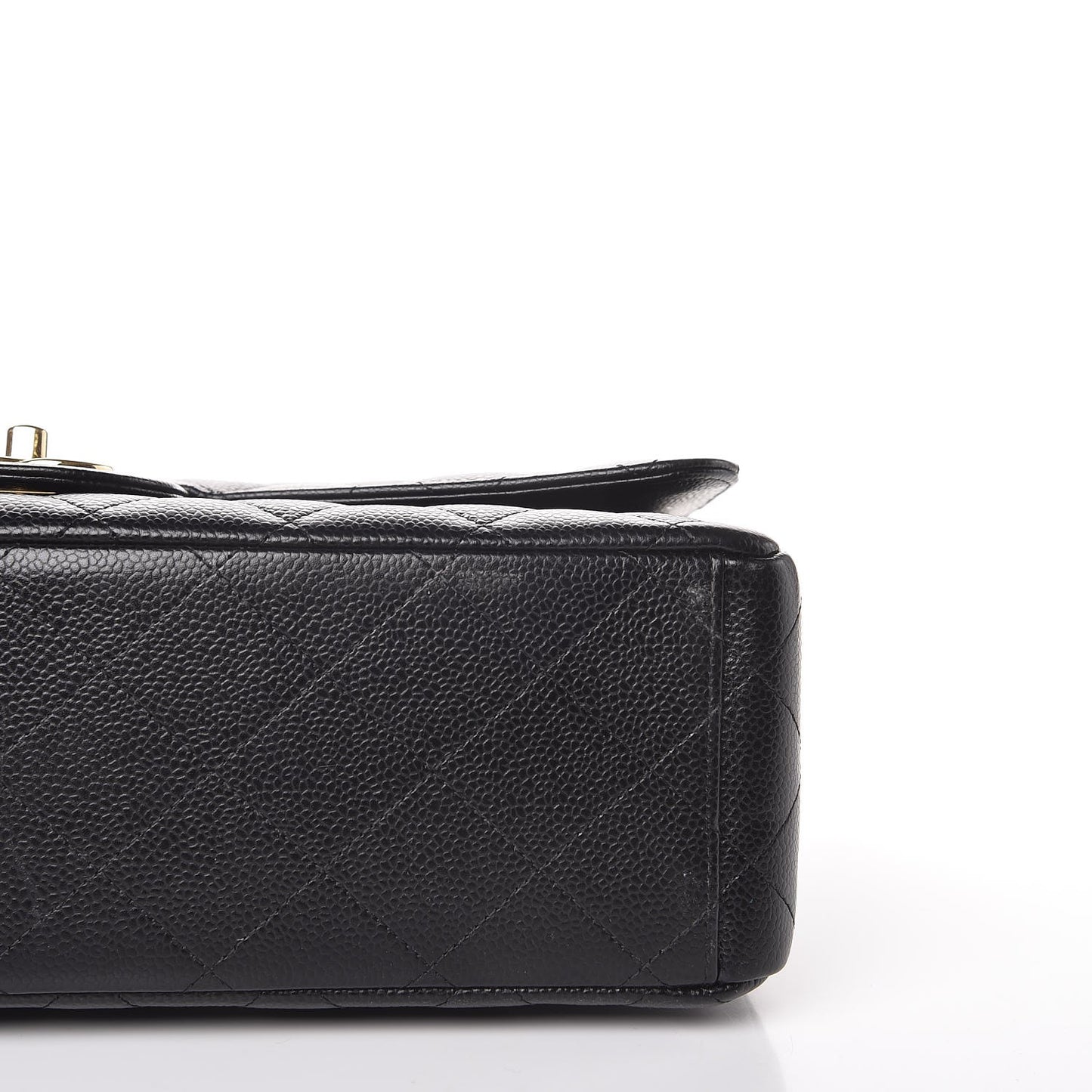 Caviar Quilted Maxi Double Flap Black