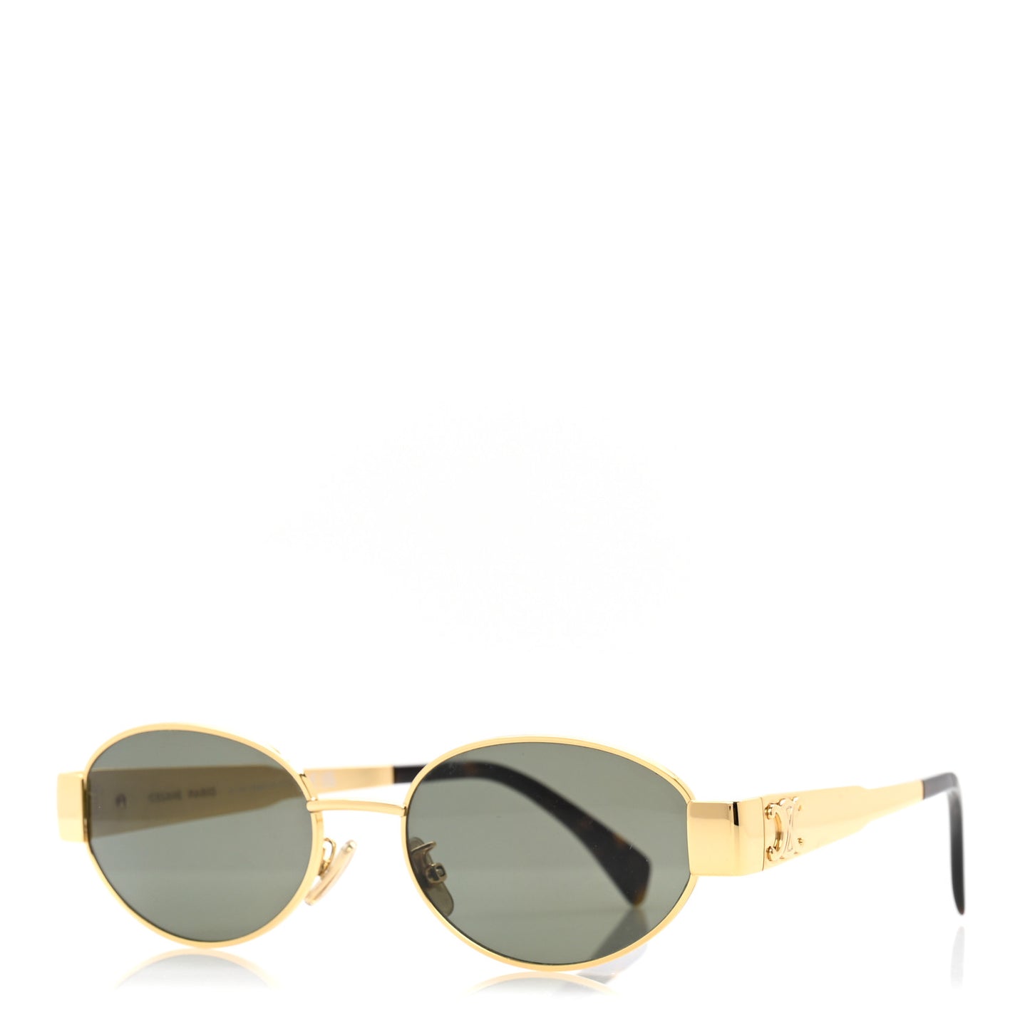Metal Triomphe 01 Sunglasses CL40235U Gold Green