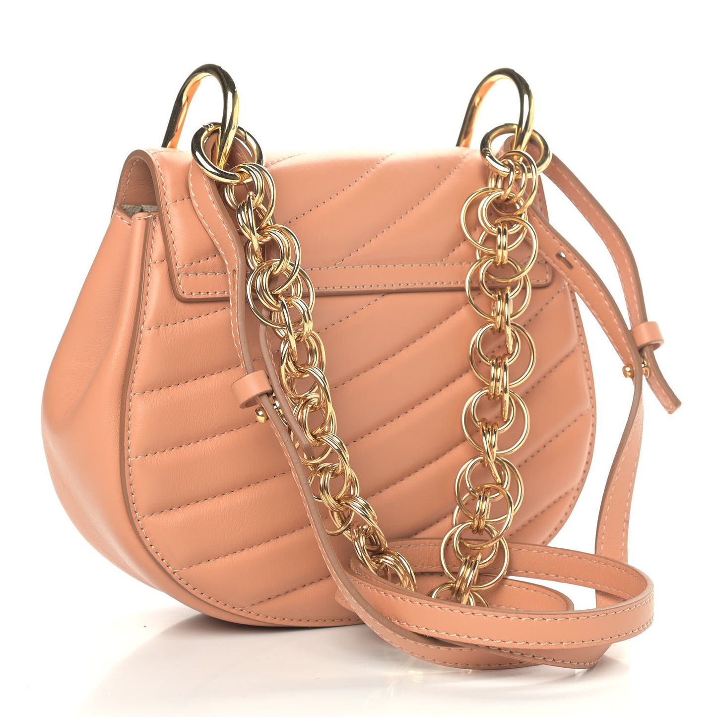 Calfskin Quilted Mini Drew Bijou Shoulder Bag Blushy Pink