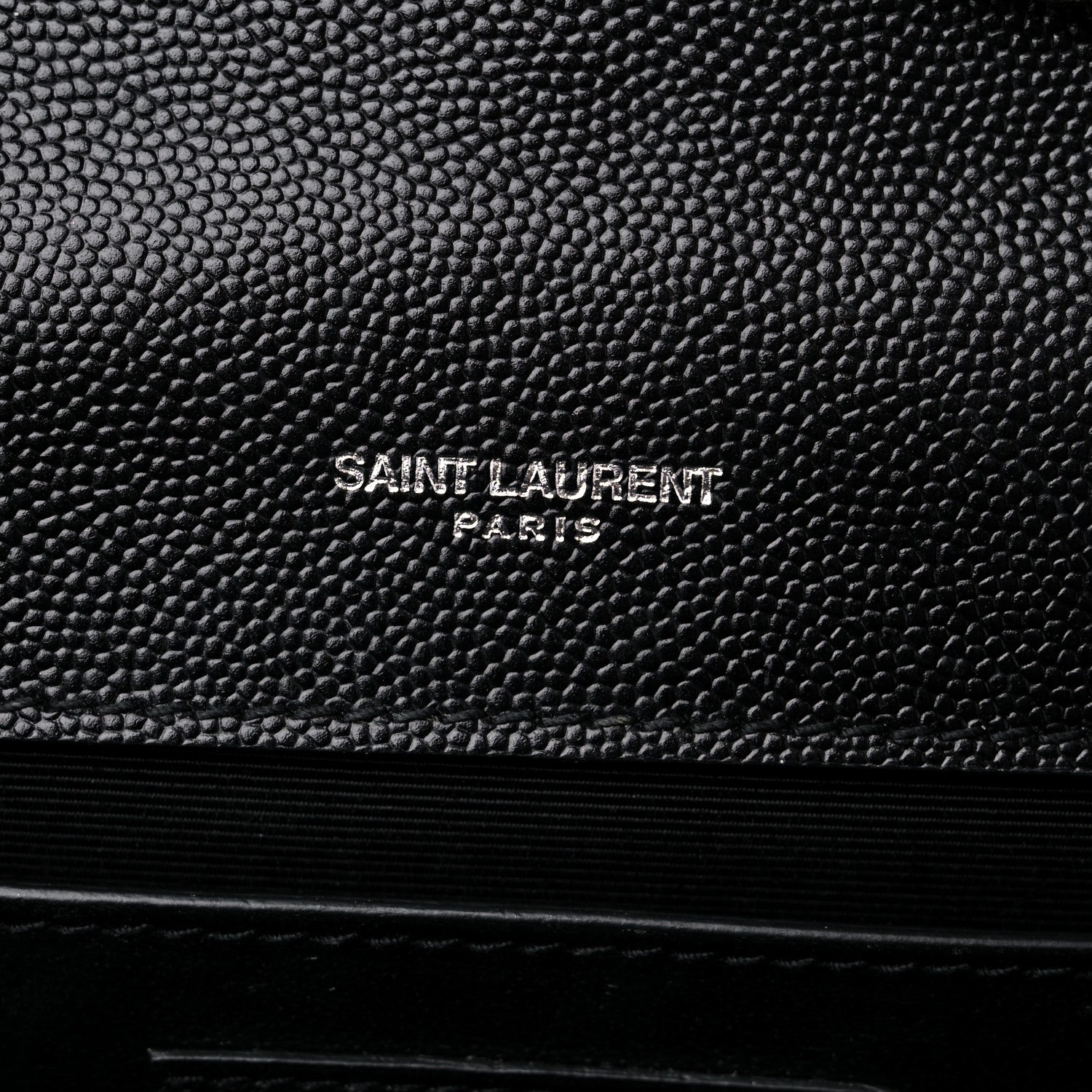 Saint Laurent Grain De Poudre Medium Classic Monogram Kate Satchel Black 6 of 13