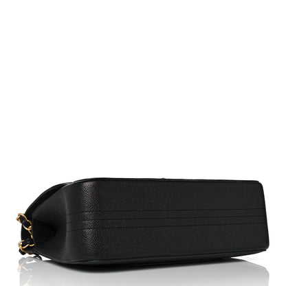 Chanel Grained Calfskin Jumbo Classic Pure Double Flap Black 4 of 9