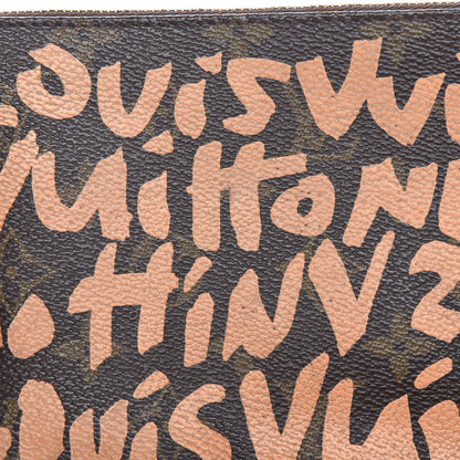 Louis Vuitton Monogram Graffiti Pochette Accessories Peach 8 of 15