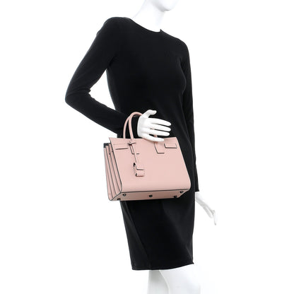 Saint Laurent Smooth Calfskin Baby Sac De Jour Pale Pink 3 of 8