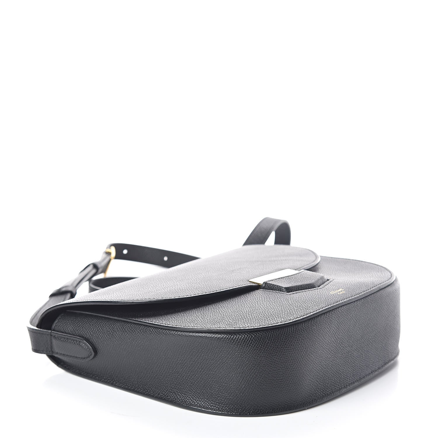 Celine Grained Calfskin Compact Trotteur Black 4 of 8