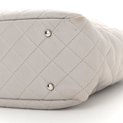Chanel Calfskin Quilted Ultra Pocket Shopping Tote Grey 10 of 16