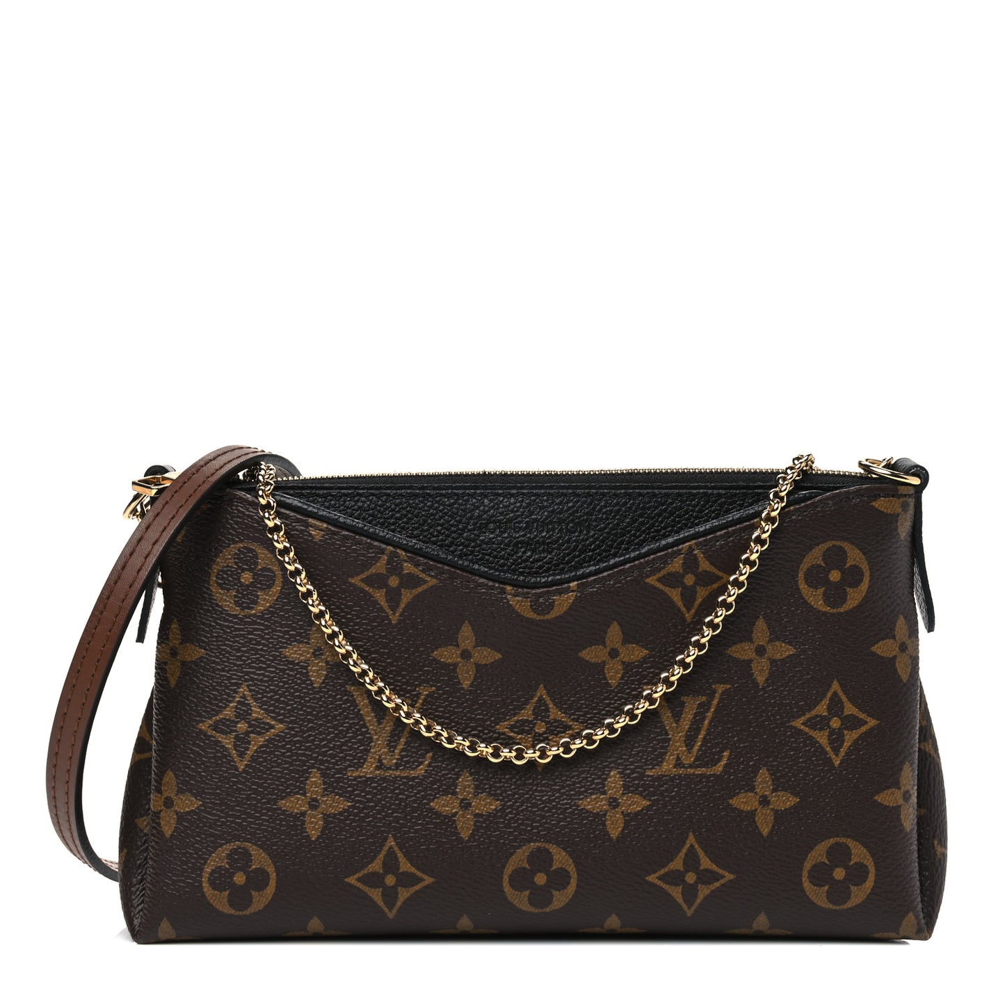 Monogram Pallas Clutch Black