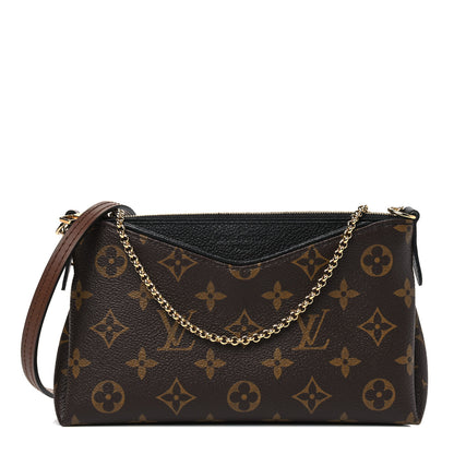 Louis Vuitton Monogram Pallas Clutch Black 1 of 8
