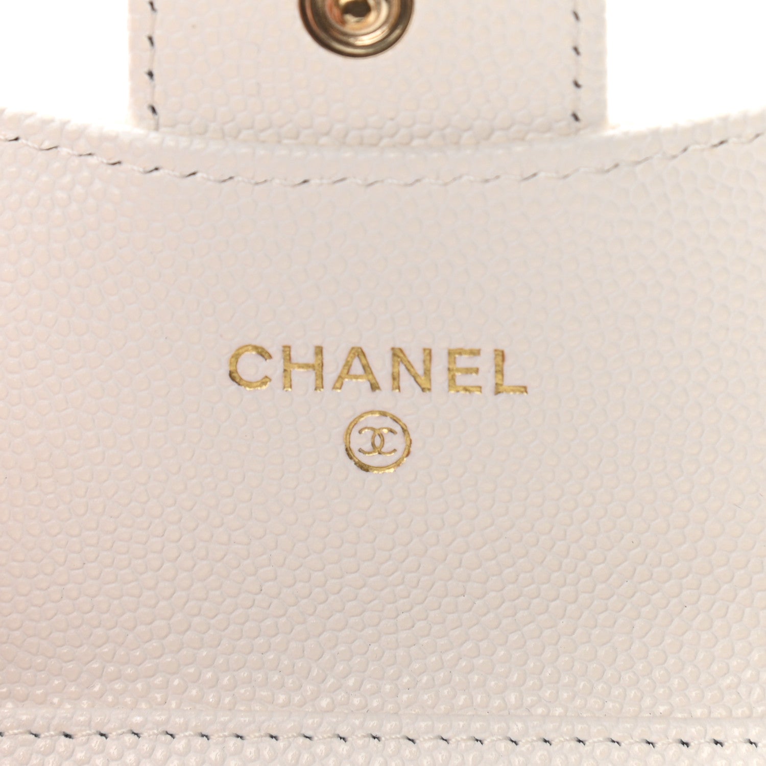 Chanel Caviar Quilted Flap Card Holder On Chain White 6 of 11