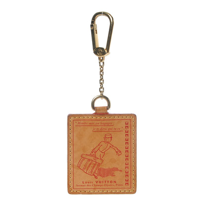 Louis Vuitton Vachetta Groom Key Ring Bag Charm Red 1 of 6