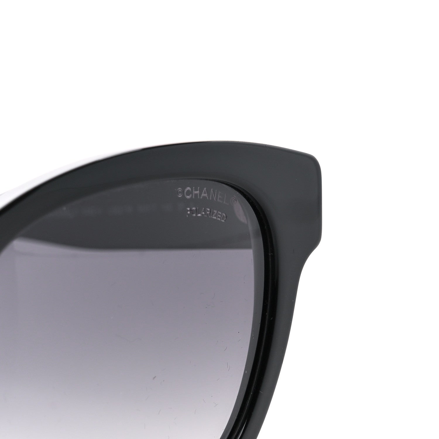 Chanel Acetate Polarized Pearl CC Square Sunglasses 5482-H Black 7 of 8