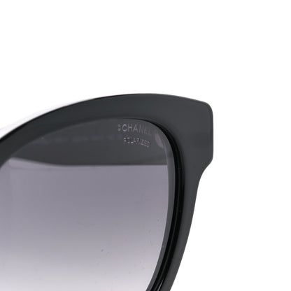 Chanel Acetate Polarized Pearl CC Square Sunglasses 5482-H Black 7 of 8