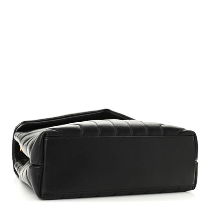 Saint Laurent Calfskin Y Quilted Monogram Small Loulou Chain Satchel Black 4 of 11
