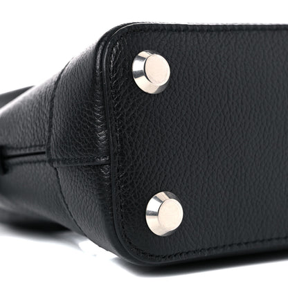 Balenciaga Grained Calfskin Cities Paris XXS Ville Top Handle Bag Black White 7 of 8
