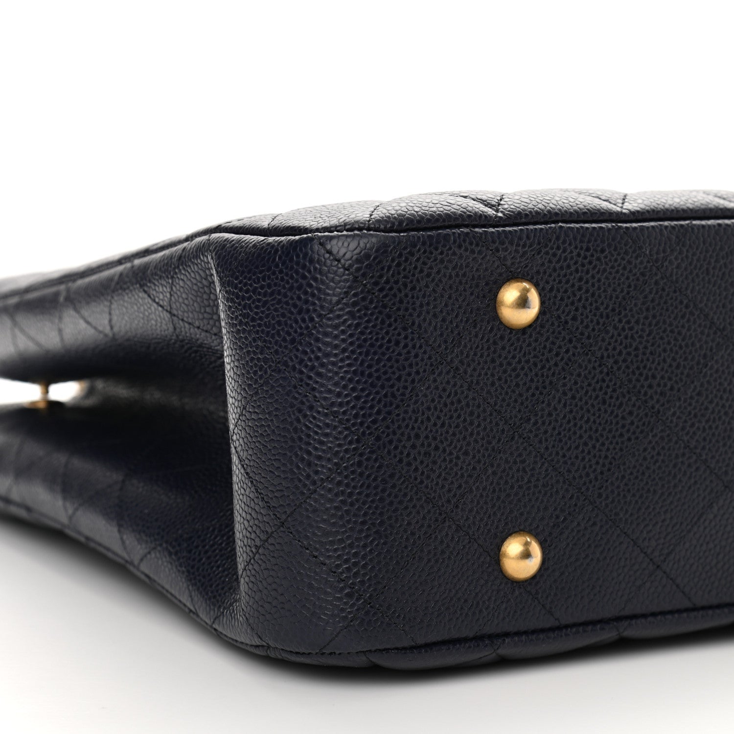 Chanel Caviar Quilted Large CC Shopping Tote Navy 9 of 11
