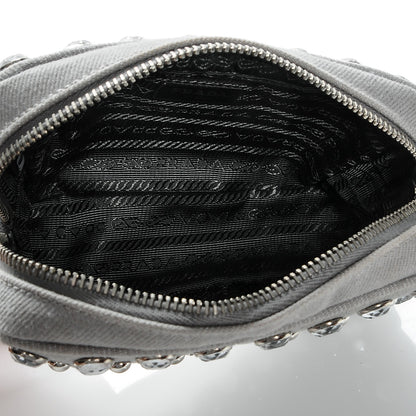 Prada Denim Studded Embellished Mini Camera Crossbody Nube 5 of 7