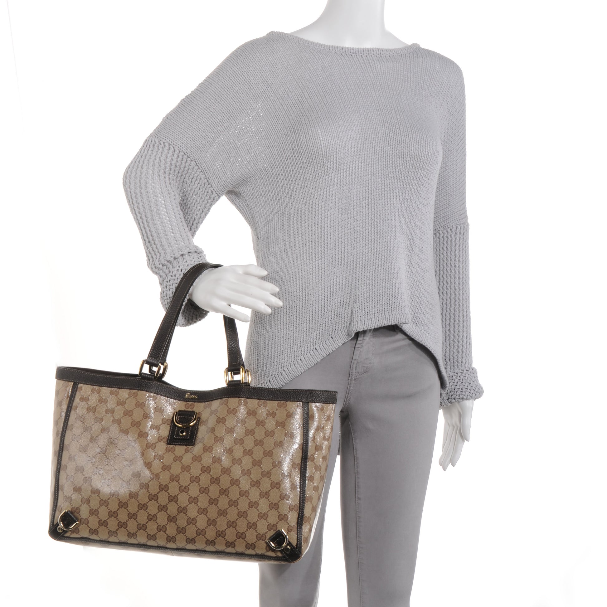 Gucci Crystal Monogram Large Abbey Tote 2 of 7