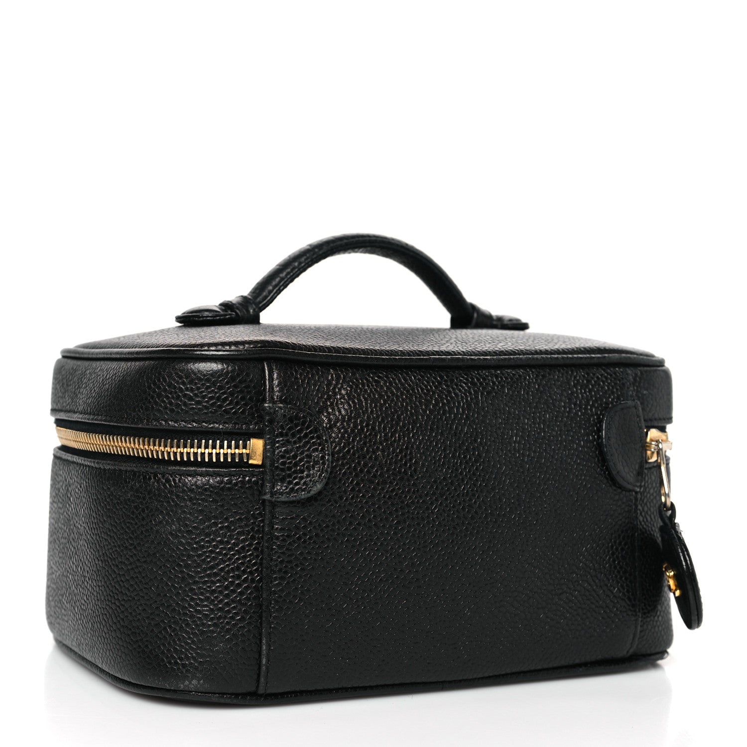 Chanel Caviar Vanity Cosmetic Case Black 3 of 10