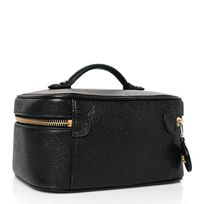 Chanel Caviar Vanity Cosmetic Case Black 3 of 10