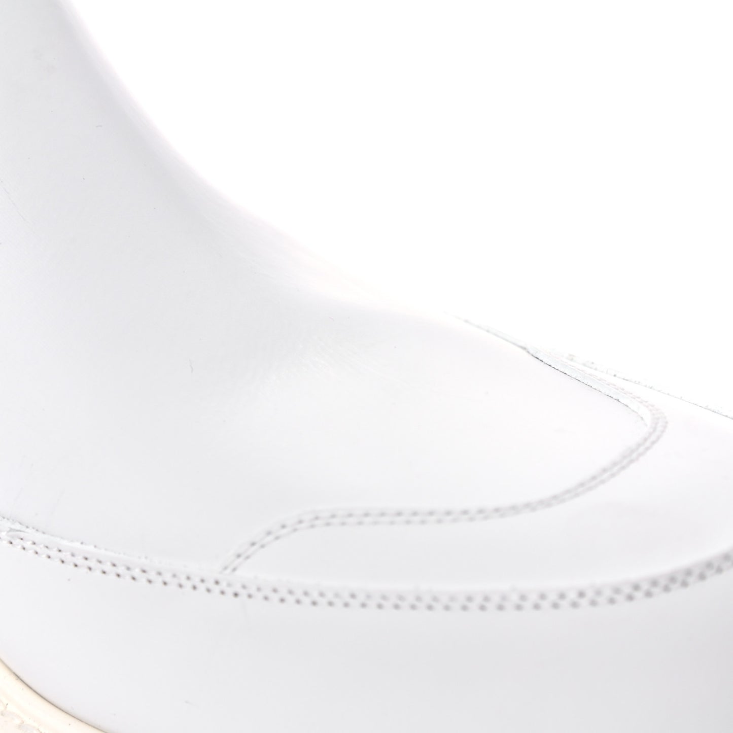 Calfskin Monogram Embossed Neoprene Mens Landscape Ankle Boots 9.5 White