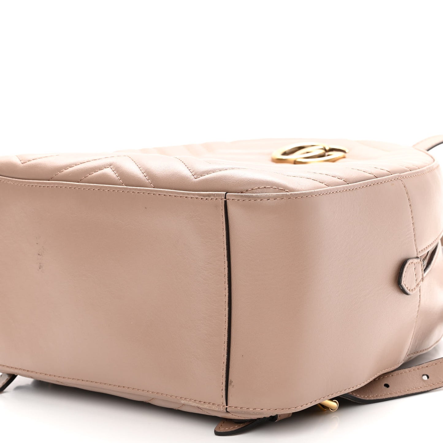 Calfskin Matelasse GG Marmont Dome Backpack Porcelain Rose