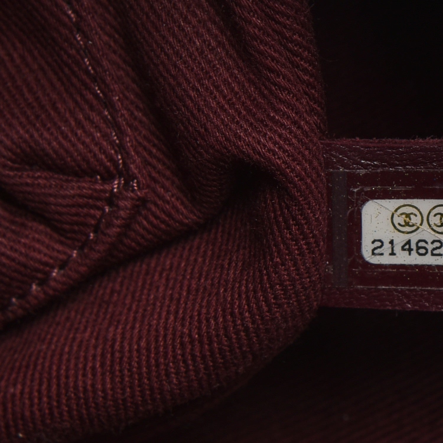Chanel Crumpled Lambskin Quilted Large Tote Burgundy 7 of 7