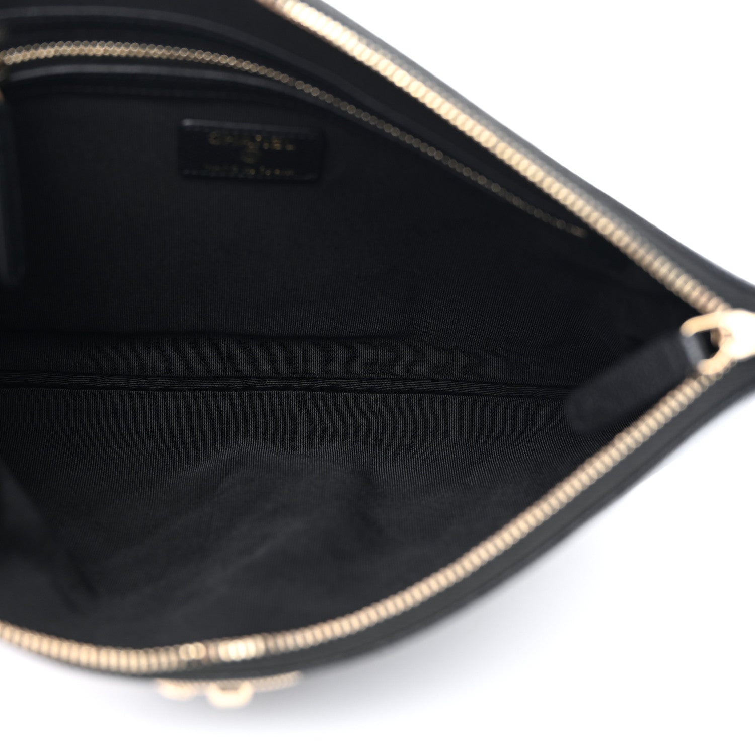 Chanel Caviar Quilted Medium Vintage Mademoiselle Cosmetic Case Black 5 of 8