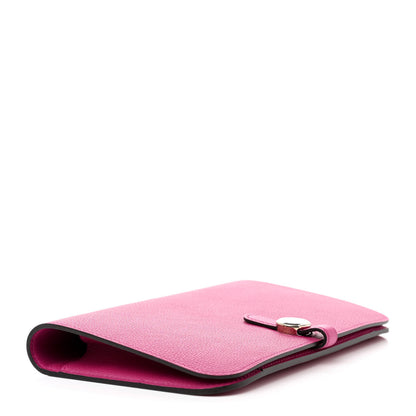Hermes Evercolor Dogon Duo Wallet Rose Pourpre 5 of 10