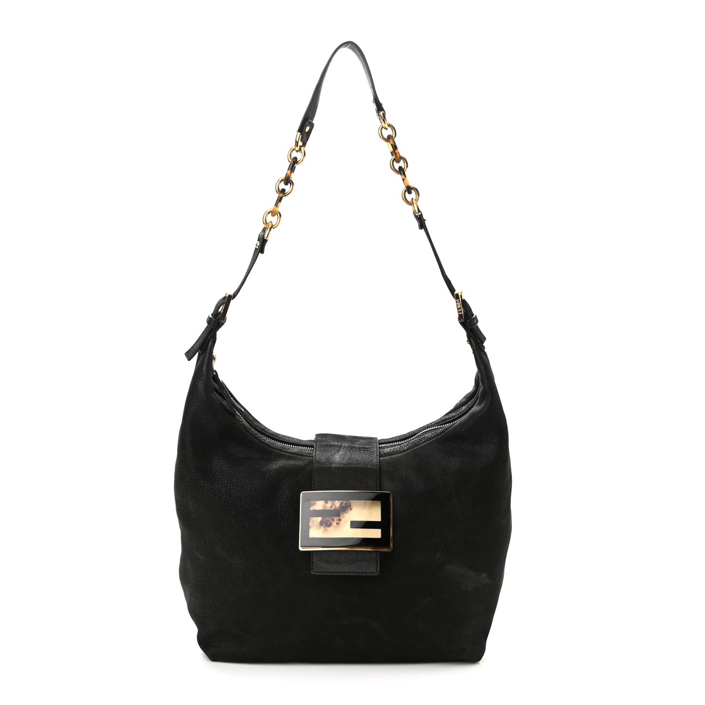 Vitello Savana Forever Hobo Black Tartaruga Natural