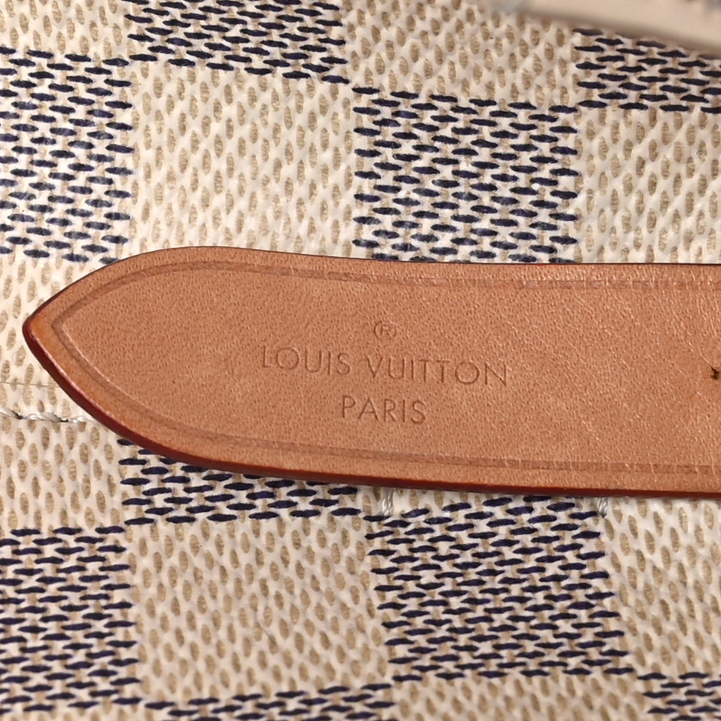LOUIS VUITTON Damier Azur Braided Neonoe MM Peach Cream