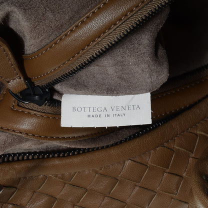 Bottega Veneta Nappa Patent Intrecciato Large Belly Veneta Ombre Hobo Chene 7 of 9