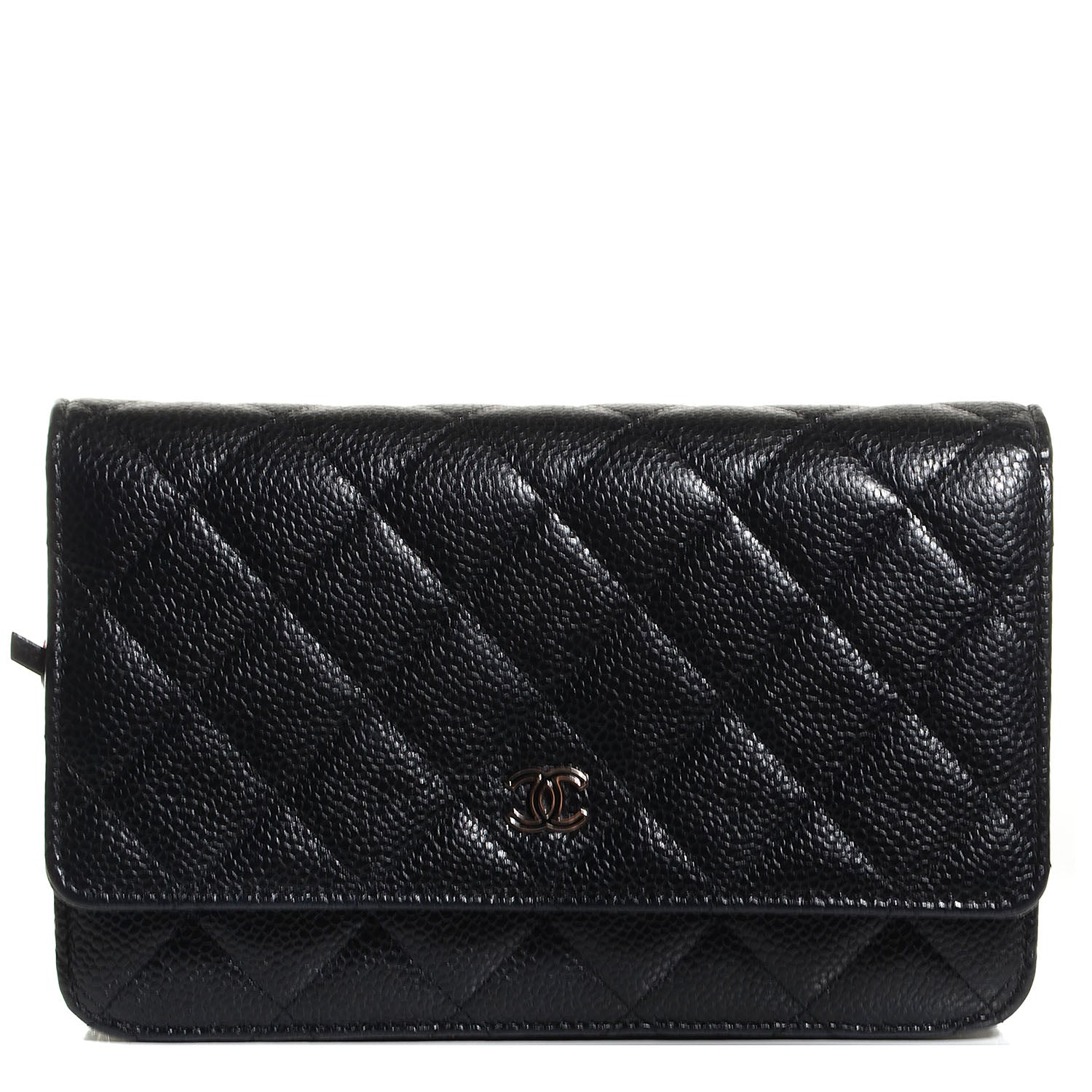 Chanel Caviar Quilted Wallet On Chain WOC Black 1 of 9