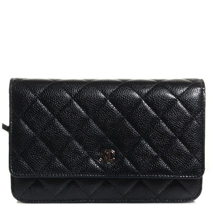 Chanel Caviar Quilted Wallet On Chain WOC Black 1 of 9