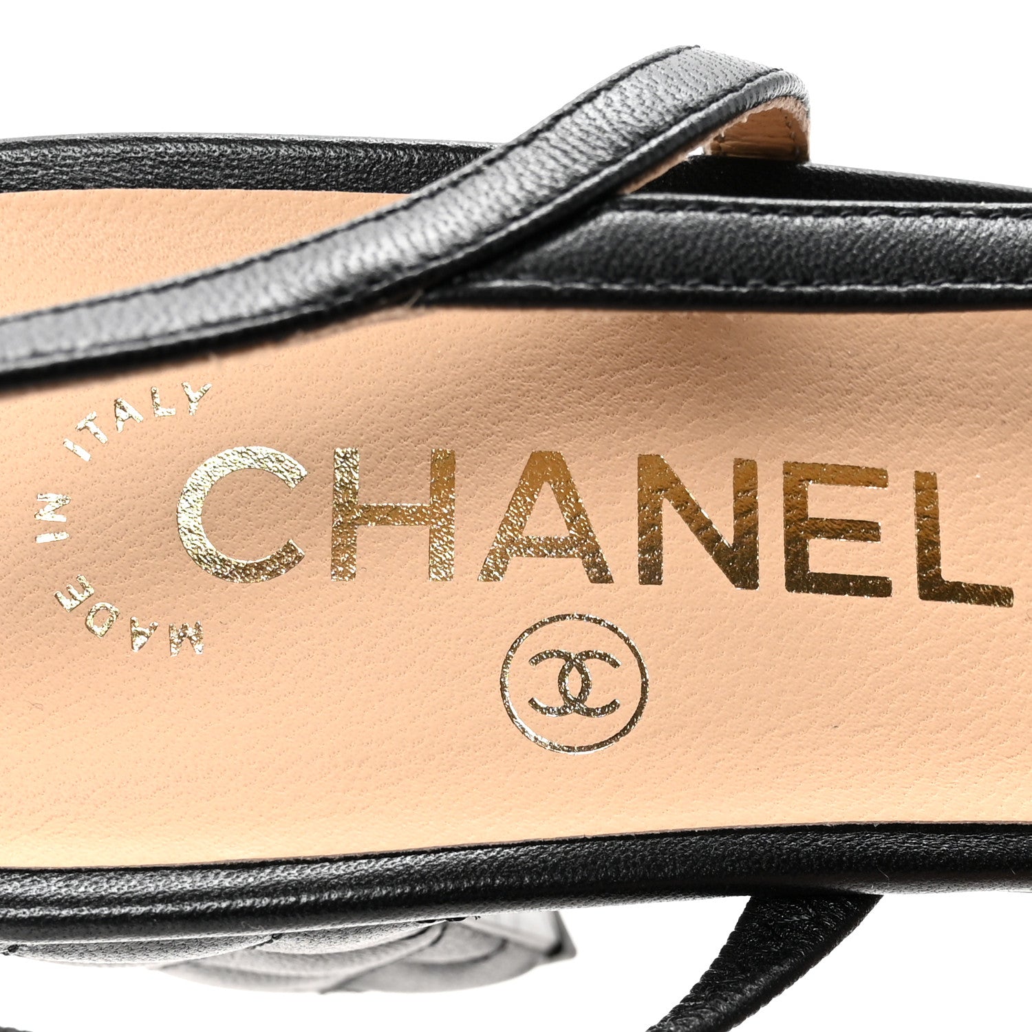 Chanel Lambskin Patent Calfskin Quilted Cap Toe CC Slingback Pumps 41 Black 8 of 10