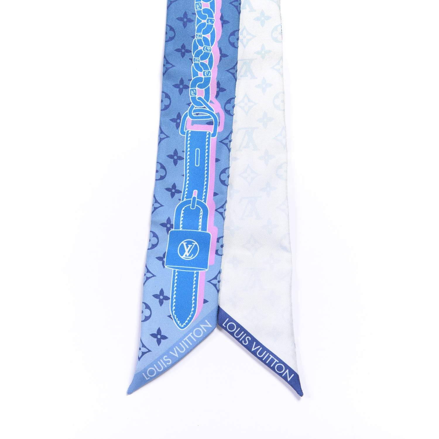 Louis Vuitton Silk Monogram Rising Confidential BB Bandeau Denim 3 of 3