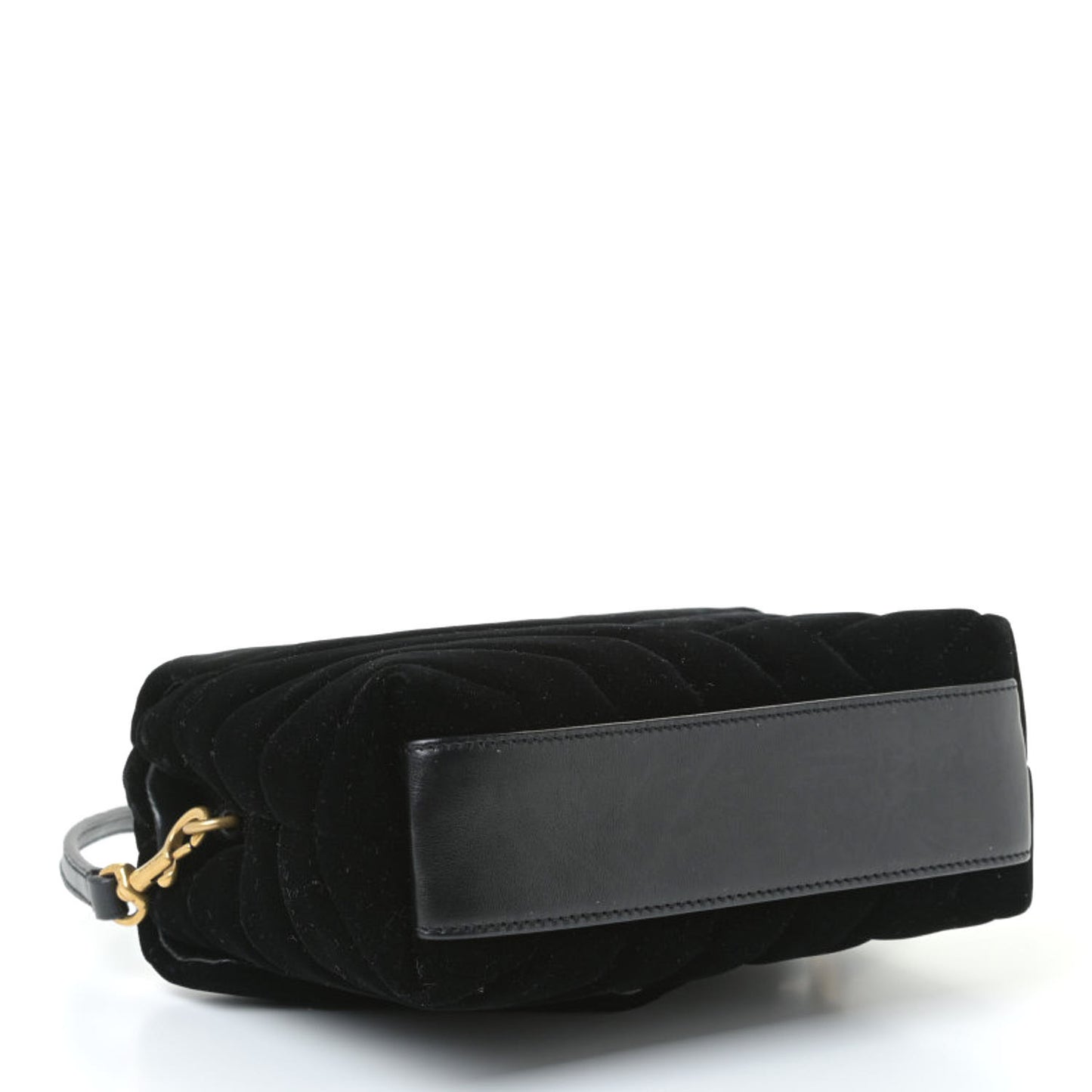 Velvet Y Quilted Monogram Toy Loulou Chain Satchel French Black