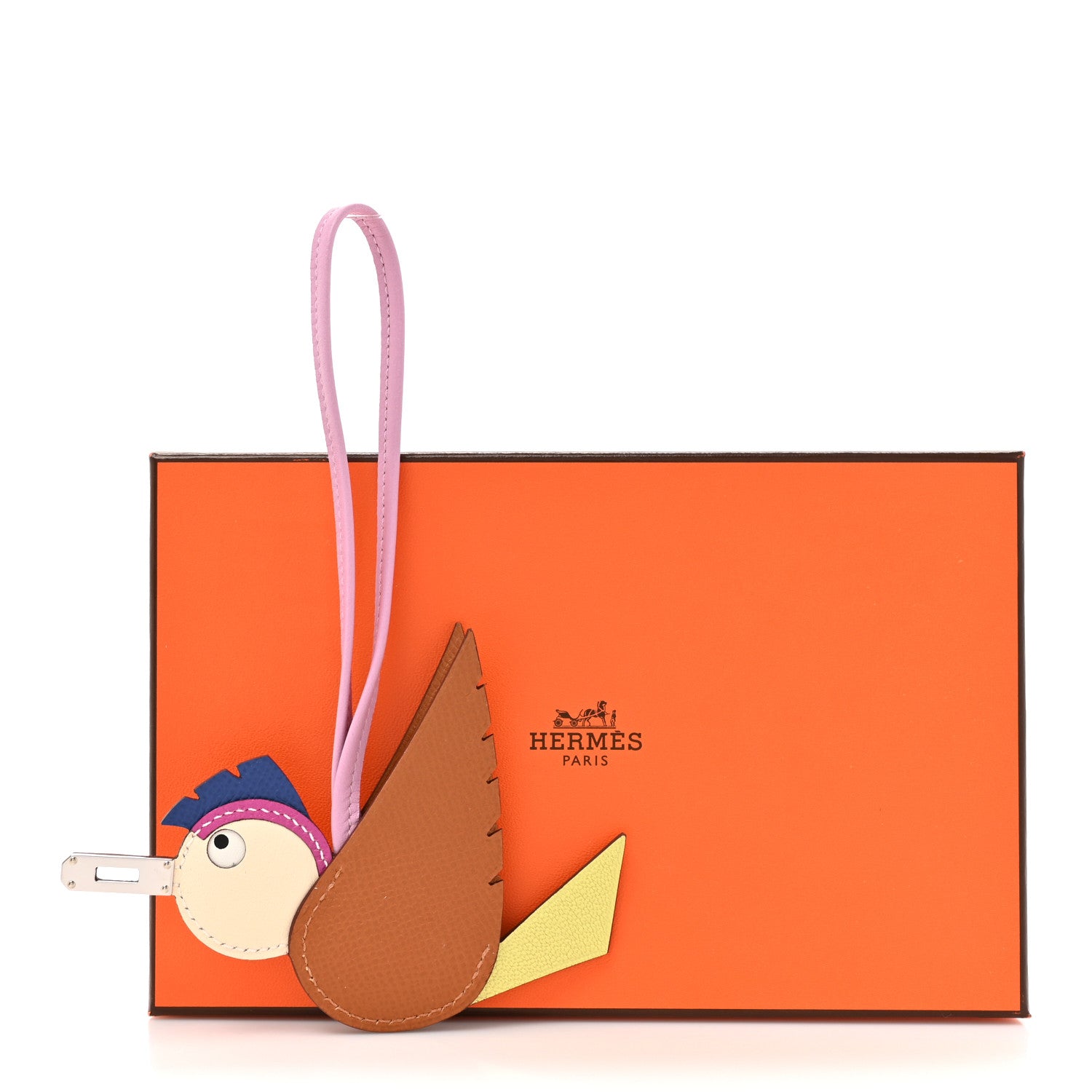 Hermes Epsom Swift Chevre Mysore Birdy Bag Charm Mauve Sylvestre Magnolia Jaune Bourgeon Gold Craie 5 of 5