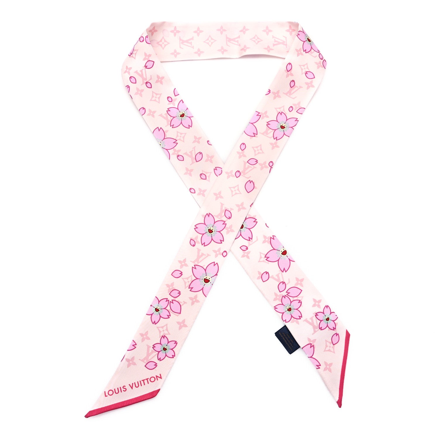 Louis Vuitton LV X TM Silk Monogram Cherry Blossom BB Bandeau Pink 1 of 3