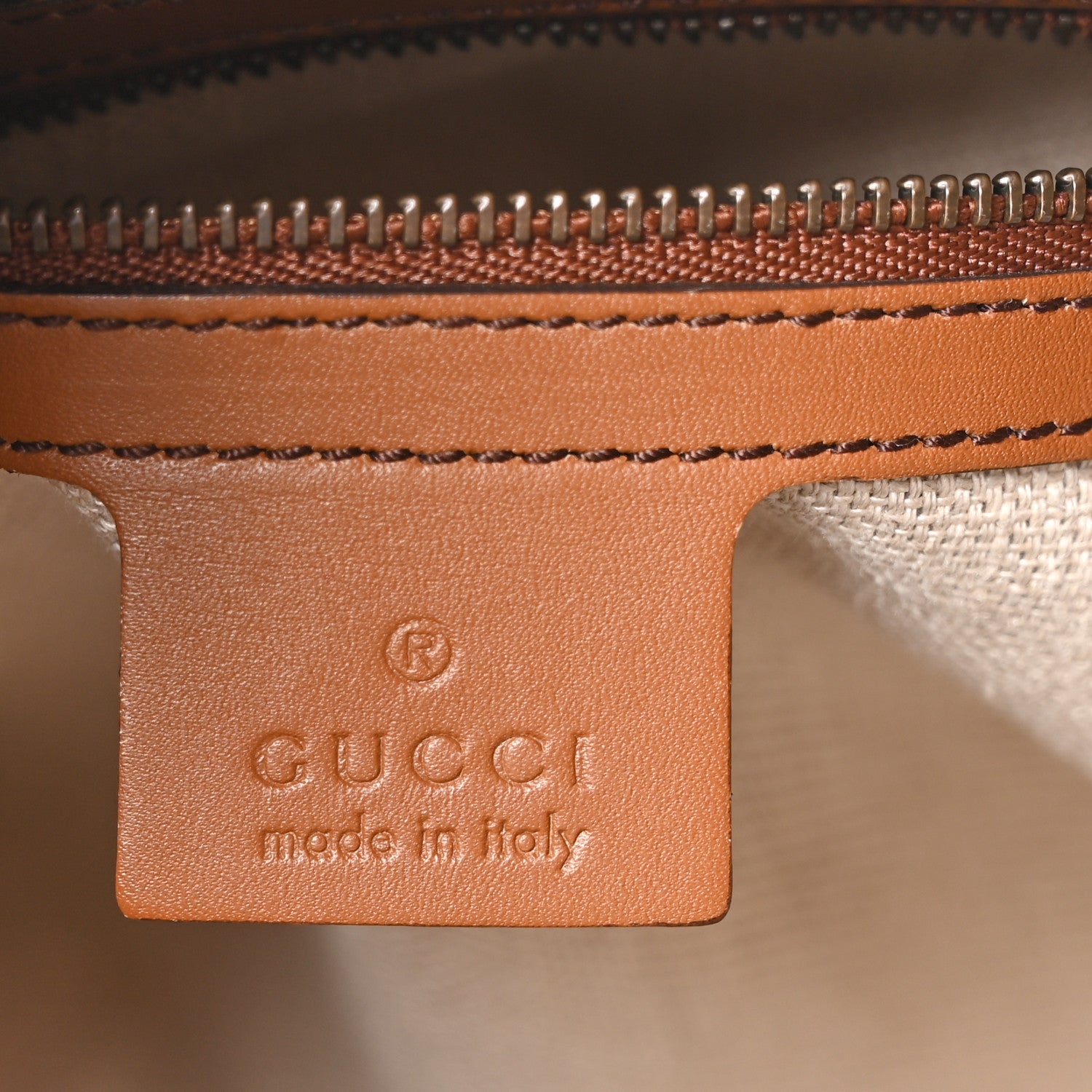 Gucci Monogram Medium Lady Web Boston Bag Beige Cuir 6 of 10