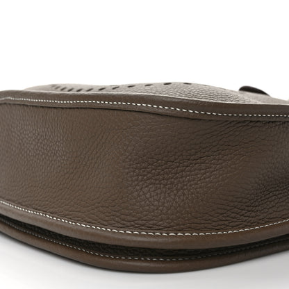 Hermes Taurillon Clemence Evelyne III PM Etoupe 8 of 9