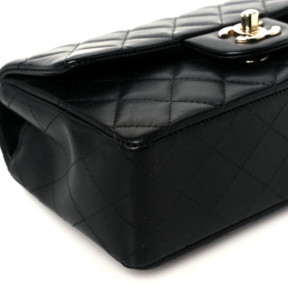 Chanel Lambskin Quilted Mini Rectangular Flap Black 10 of 11