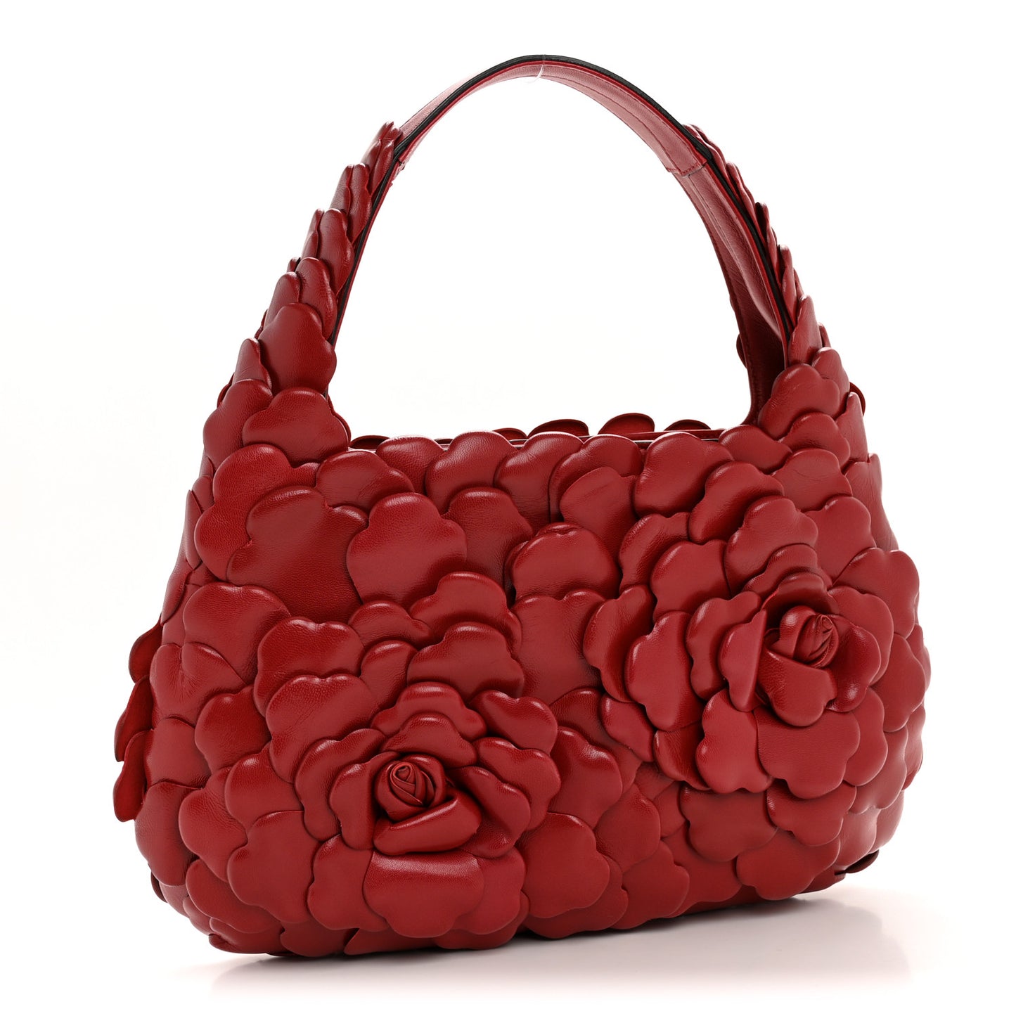 Nappa Atelier 03 Rose Edition Small Hobo Rosso Valentino