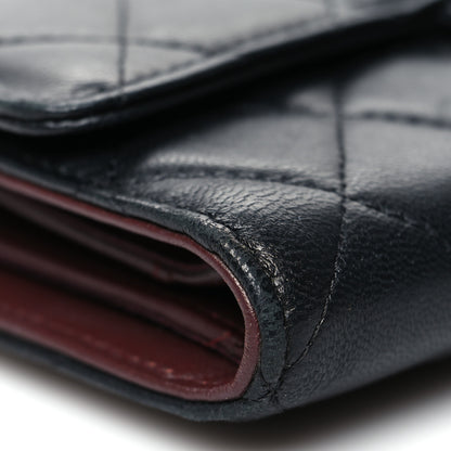 Chanel Lambskin Quilted Large Flap Wallet Black 11 of 13