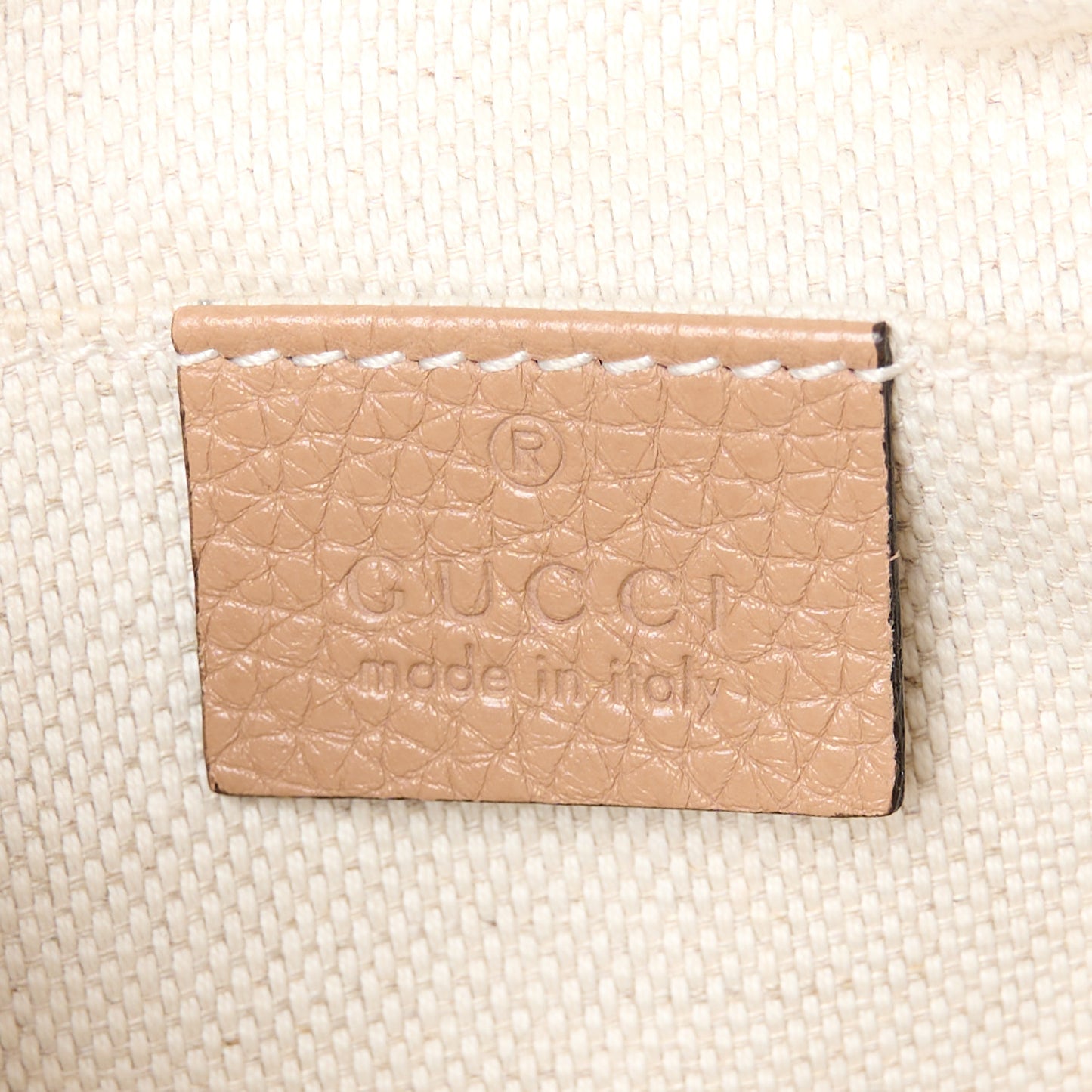 Pebbled Calfskin Small Soho Disco Bag Camelia